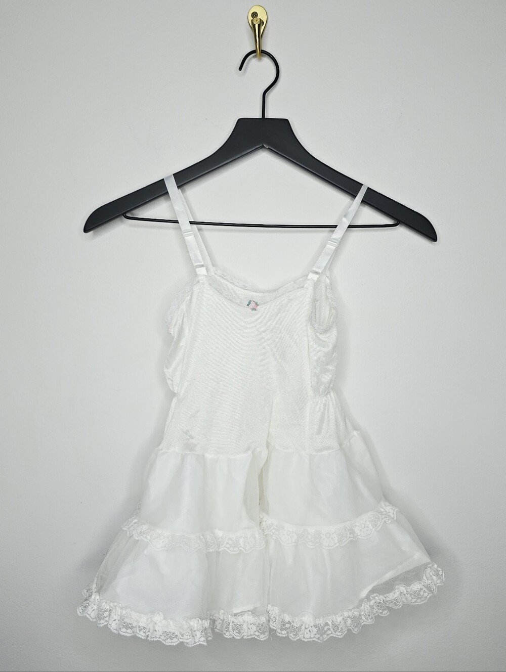 Allison Ann Vintage Slip With Crinoline Skirt Size 5